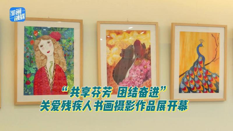 【邹视频·新闻】38秒 | 邹城市“共享芬芳 团结奋进”关爱残疾人书画摄影作品展开幕